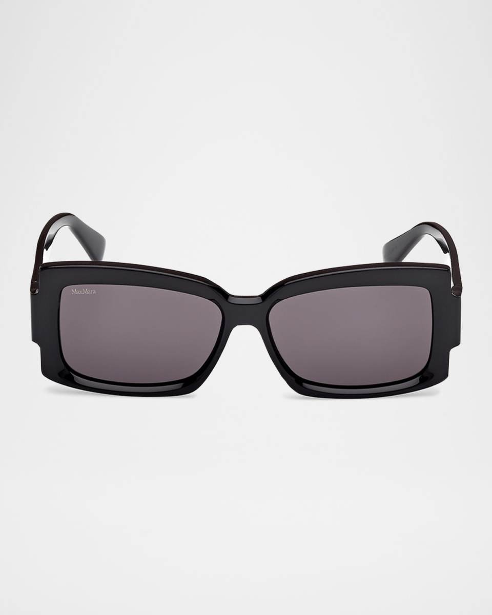 Lee-3 Acetate Rectangular Sunglasses